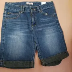 デニムブルー ハーフパンツ 150cm