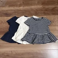 値下げ！　GAP ぺプラムトップス 3点セット　キッズ　Tシャツ