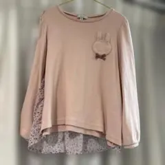 any FAM 長袖カットソー うさぎモチーフ 130cm