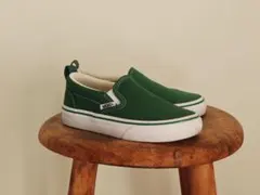 VANS グリーンスリッポン　18cm