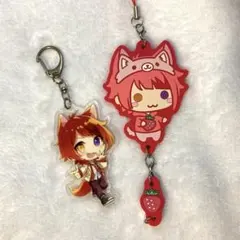 すとぷり 莉犬 アクリルキーホルダー ラバーストラップ