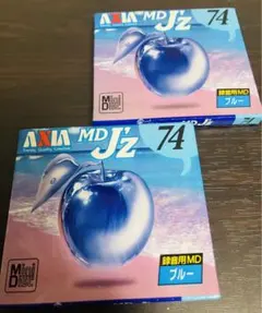 【新品・未開封】AXIA MD J'z 74 ブルー 2点パック ミニディスクのサムネイル