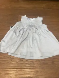 銀座サエグサ（SAYEGUSA） 刺繍ベビー花柄ワンピース ライトブルーのサムネイル