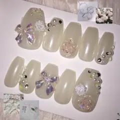 現品 No.35 ネイルチップ バレエコア ウィッシュコア シズニルック