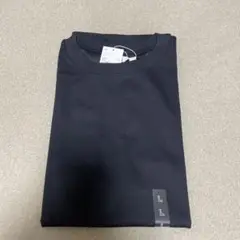 【新品未使用】ユニクロU エアリズムコットンオーバーサイズTシャツ L ブラック