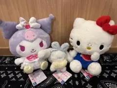 新品タグ付き サンリオ ハローキティ クロミちゃん シナモンロール 3個セット