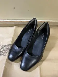 IMGN スクエアトゥパンプス3E 24cm 洋服の青山