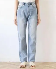 最終お値下げ‼️searoomlynn・ドッキングデニム　25inch スウェットDockingデニムパンツ