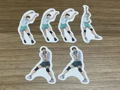 スシロー × ハイキュー!! ピック 青葉城西 及川徹 岩泉一 二口堅治 6枚