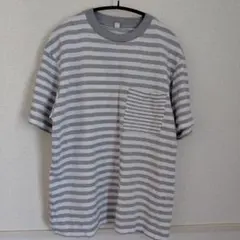 【古着・作業用】UNIQLO ユニクロU Tシャツ M ボーダー
