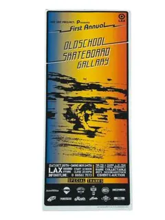 2002 オールドスクール スケートボード スケボー イベント ポスター 80s