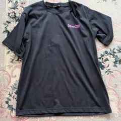GORGE　FreesizeダークグレーバックプリントTシャツ