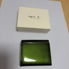 agnes b. VOYAGE 二つ折り財布 がま口 グリーンのサムネイル