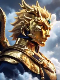 オリジナルAIアート 黄金の龍 ポスターa4ファイルで発送 - メルカリ