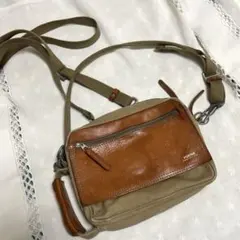 【PORTER】ベジタブルタンニンレザー×キャンバス ショルダーバッグ☆