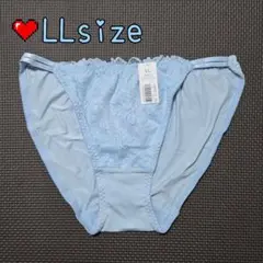 【aimerfeel】レース装飾付き LLサイズ ショーツ ブルー