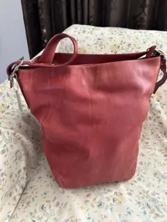 COACH オールドコーチ 9085 / ショルダーバッグ レッド バケツ - メルカリ