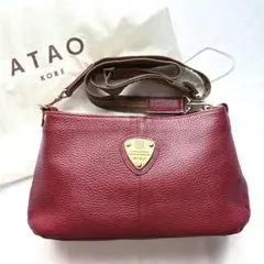 【美品】ATAO アタオ チヴィ 2wayショルダーバッグ ワインレッドのサムネイル