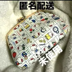 未使用: ハローキティ がま口ポーチ レトロ柄