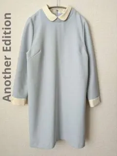 Another Edition　ライトブルー　長袖ミニワンピース