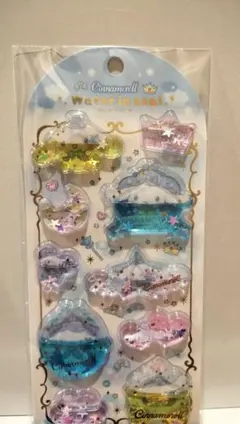 シナモロール　キラキラ　ウォーターインシール　サンリオ　シナモ　正規品