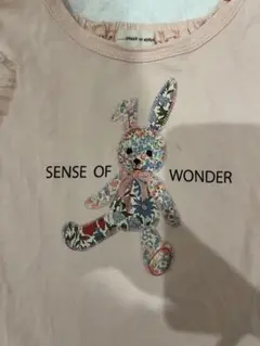 SENSE OF WONDER 花柄ウサギ Tシャツ　110