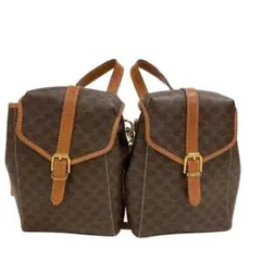 【ABランク美品】CELINE セリーヌ マカダム ダブルバックパック リュックのサムネイル