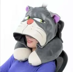新品　ルシファー　ネックピロー＆フード　ディズニー