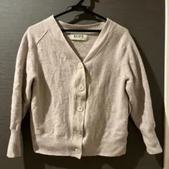 ROPE ベージュ Vネックカーディガン 長袖