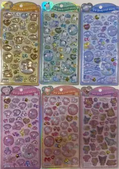 正規品 うるちゅるPOPシール サンリオベビー、日焼けキティ集合　6枚セット