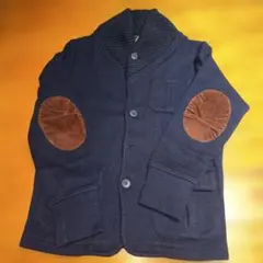 ZARA メンズニットジャケット　エルボーパッチ付き　M