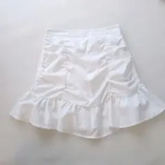 shein ホワイト ミニスカート フレアスカート ギャザーのサムネイル