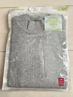 リブハイネックT 100