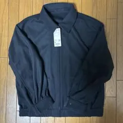 ユニクロ ブラッシュドジャージーオーバーサイズブルゾンM