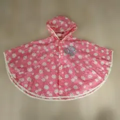 花柄ベビーレインコート 80-100