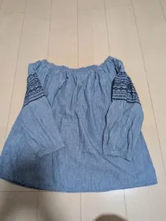Gap 1969 オフショルダー 長袖 ブラウス 刺繍のサムネイル