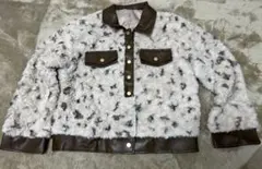 々 プリント エレガント カジュアル ジャケット レディース