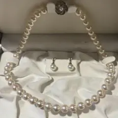 ✴︎美品✴︎ アコヤ真珠　8.0〜8.5mm パールネックレスイヤリング