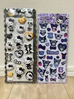 キティ　もちもちマシュマロシール クロミ　キャンディグリッターステッカー