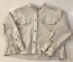 nano universe アイボリー ジャケット風シャツ