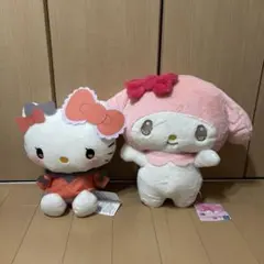 ハローキティ&マイメロディ ぬいぐるみ2体セット