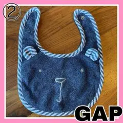 GAP クマの顔デザイン　スタイ　よだれかけ　くま　デニム風　ブラナンベアのサムネイル