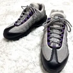 【美品】Nike Air Max 95 26cm グレー×ブラック パープル