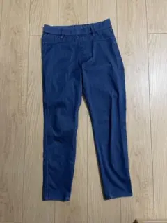 値下げ⭐︎無印良品 Mサイズ　デニム　クロップド　レギンスパンツのサムネイル