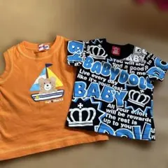 MIKIHOUSEタンクトップ90とBABYDOLL Tシャツセット80
