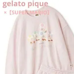 gelato pique スーパーマリオ キノピオ 裏毛プルオーバー　ピンク