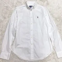 【美品】ポロラルフローレン ストレッチ シャツ 白 クラシックフィット S