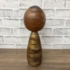 4F 伝統こけし 作家物 はしめ 署名 刻印あり 創作こけし 木工芸 民芸品