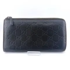 GUCCI 332747グッチシマ 長財布 ラウンドファスナー ユニセックス