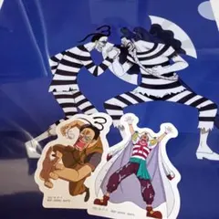 ワンピース クリアファイル ステッカー セット バギー Mr.3